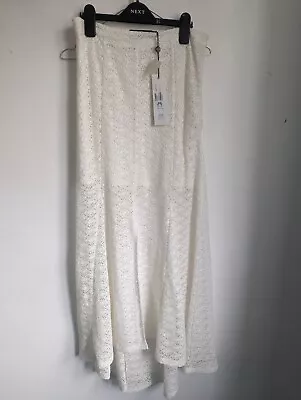 Minkpink  Ivory Crochet Style Maxi Skirt Size S Bnwt (G24) • £8.99