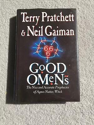 Good Omens By Neil Gaiman Terry Pratchett First Edition Hardcover Signed Copy • £82