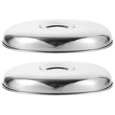  Stainless Steel Steaming Cover Steamer Lid Steak Food Serving Cover Kitchen • $10.06