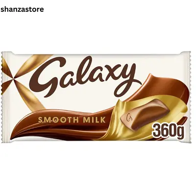 Galaxy Smooth Milk Chocolate Bar For Sharing 360g | UK Free And Fast Dispatch • £6.49