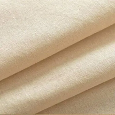 Top Quality 100% Cotton Natural Calico Medium Weight Craft Fabric 63'' Wide  • £4.99