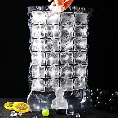 24 Disposable Ice Cube Bags Ice Cube Maker Cola Cubes Juice Makes Over 600 Cubes • £4.59