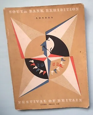 Vintage Festival Of Britain South Bank Exhibition Guide 1951 50s Advertisements • £14.99