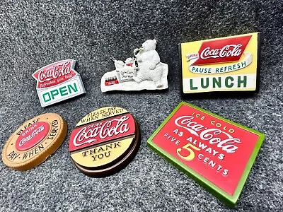 Lot Of 6 Vintage Coca-Cola Refrigerator Magnets Coke • $13