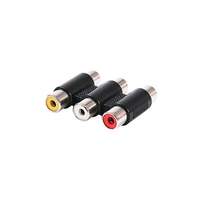 3 RCA Female To Female F/F Video Connector Converter Adapter For TV DVD HDTV • $6.09