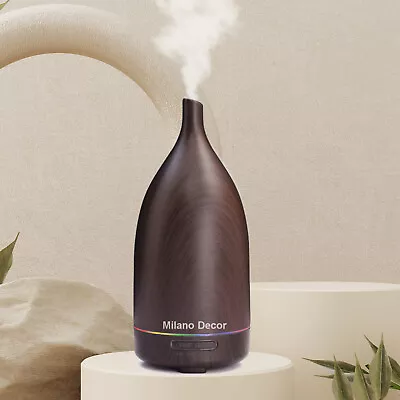 Milano Decor Aroma Diffuser Ultrasonic Humidifier Purifier And 3 Pack Oils • $44.95