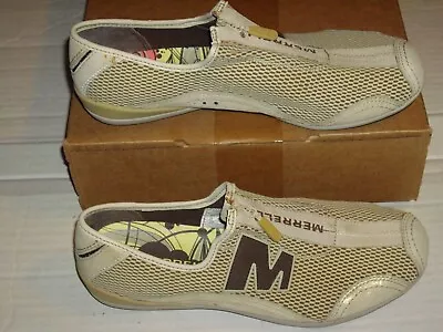 Merrell Women's Arabesque Taupe Zip Sneakers Athletic Shoes Size 6.5 • $20