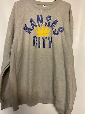 New 2XL Kansas City SWEATSHIRT Kansas Chiefs Royals No Hoodie • $19.99