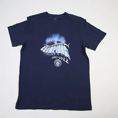 Manchester City FC Puma Short Sleeve Shirt Men's Blue New • $22.49