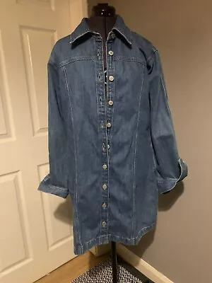 Levis Ladies Denim Dress With Pockets Uk Large Brand New With Tags • £50