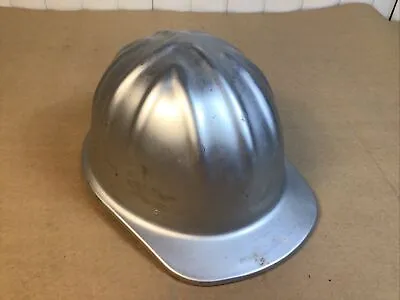 Vintage McDonald T MSA Aluminum Hard Hat Helmet Mine Oil Drilling Riggers Safety • $25