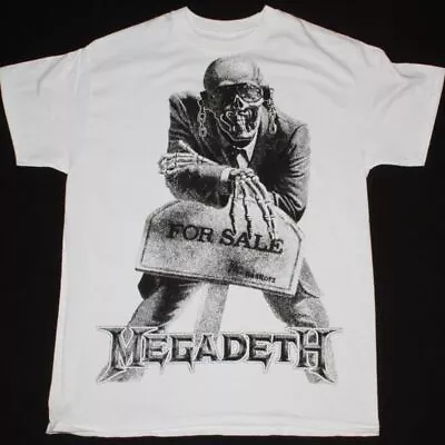 Megadeth Peace Sells ... But Who's Buying Shirt Funny White Cotton Tee Gift Men • $7.99