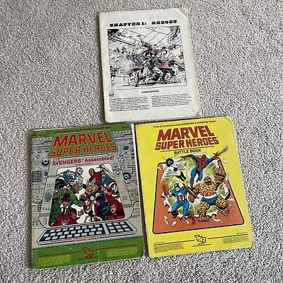 Marvel Super Heroes: Game Adventure - Avengers Assembled Battle Book X-men Lot • $35