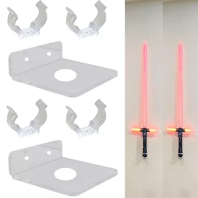 2X Acrylic Display STAND For Star Wars Light Saber FX Master Replicas Graflex • $12.75