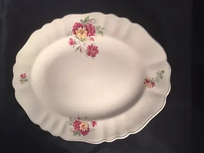 £27 • Buy Vintage J&G Meakin Sol Sunshine Large Serving Plate Platter Decorated Flowers