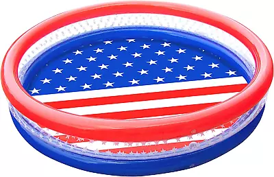 Americana 3 Ring Kiddie Pool 60'' X 12'' | For Kids Toddlers Children Adults| Ba • $35.86