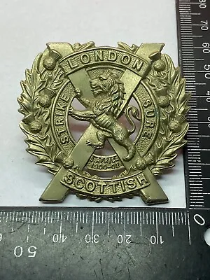 Original WW1 / WW2 British Army London Scottish Regiment Cap Badge • $38.18