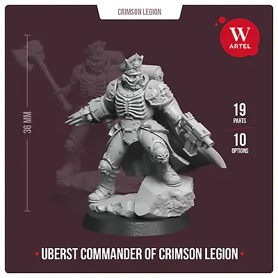 Chaos Cultists Traitor Imperial Guard Commissar Uberst Commander Artel Crimson • $40.45