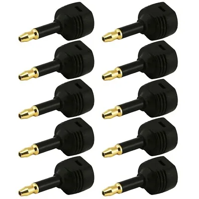 10x Optical Toslink Female Jack To Mini Male Plug Audio Cable Extension Adapter • $72.84