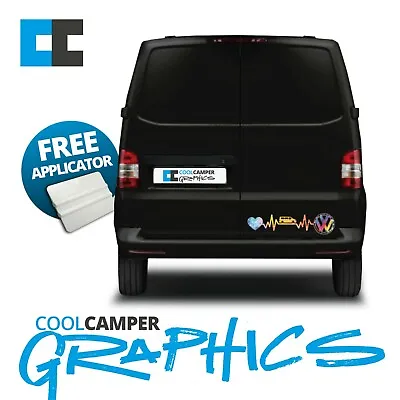 Vw Volkswagen T4 T5 T6 Camper Paint Special Edition Heartbeat Graphic Decals • £26.70