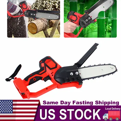 8  Cordless Electric Chainsaw Handheld Mini Small Wood Cutter Tool One Hand Saw • $33
