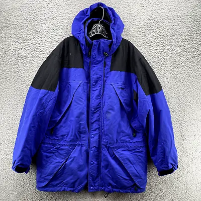 Vintage LL Bean Jacket Adult Large Blue Thinsulate Lite Loft Winter Coat Men's • $32.15