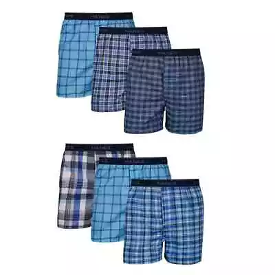 3 Or 6 Hanes Mens Tagless Boxer With Exposed Waistband Multi-Packs Small-3X • $23.99