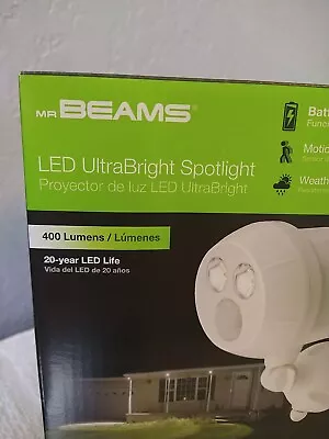 !!Brand New!! Mr. Beams 400 Lumen Spotlight Weatherproof Motion White LED • $28