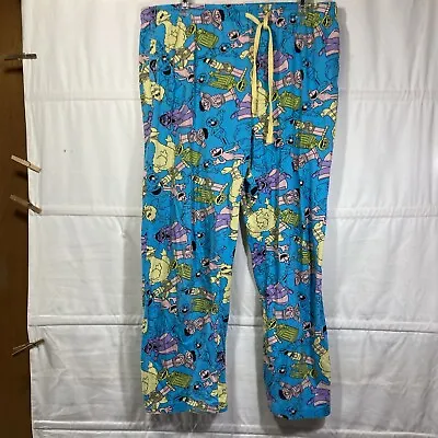 Sesame Street Sleep Lounge Pajama Pants L Big Bird Oscar Elmo Count & Grover • $10