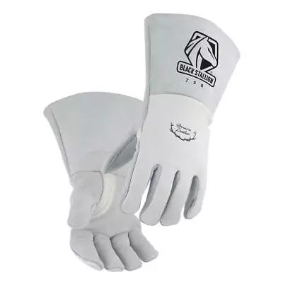 $30 • Buy Black Stallion 750 Premium Grain Elkskin Stick Welding Gloves Small