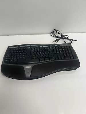 Microsoft KU-0462 Natural Black Ergonomic USB Wired Keyboard 4000 V1.0 • $55