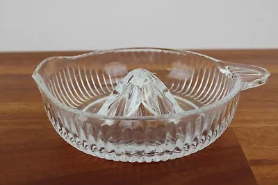 Vintage Clear Depression Glass Citrus Juicer For Orange Lemon Lime Grapefruit • $10