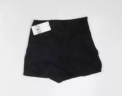 Zara Womens Black Viscose Skort Size S Zip • £6.50