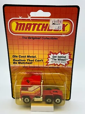 Matchbox #MB45 Kenworth Aerodyne C.O.E. Tractor Semi Cab Red 1:64 NIB Lot A • $11.99