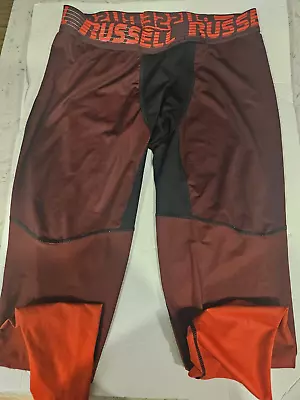 Russell Athletic Men's Compression Pants Red Size XL • $10