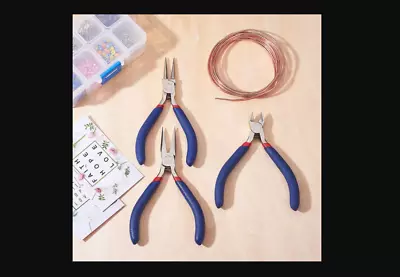 High Quality Stainless Steel Spring Loaded Pliers Craft & Jewellery • £7.09