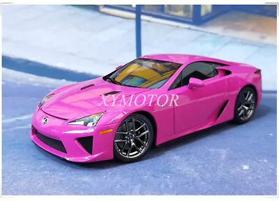 AUTOart 1/18 Lexus LFA Sports Car Diecast Model Car Toy Hobby Gift Pink Display • £265