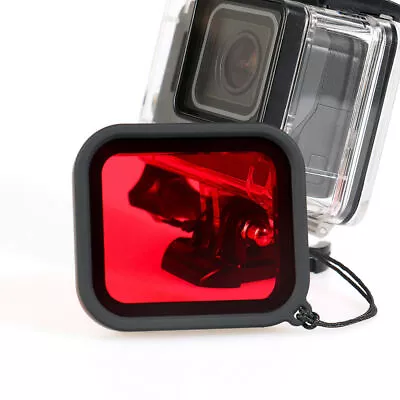 Underwater Diving Housing Case Red Lens Filter Cover For GoPro Hero 5 6 Camera • $10.58