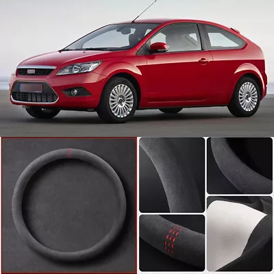 15  38cm Universal Soft Suede Anti-slip Car Steering Wheel Cover For Ford Focus • $82.42