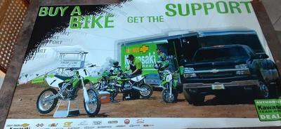 $12 • Buy KAWASAKI TEAM SUPPORT RARE 38  X 24 