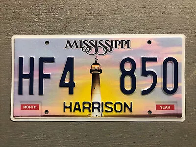 Mississippi License Plate Lighthouse Random Letters/ Numbers Mint!!! • $8.99