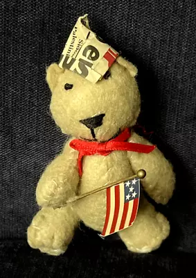 Heart Felts Midwest Of Cannon Falls PATRIOTIC TEDDY BEAR Felt 4  Ornament • $14.99