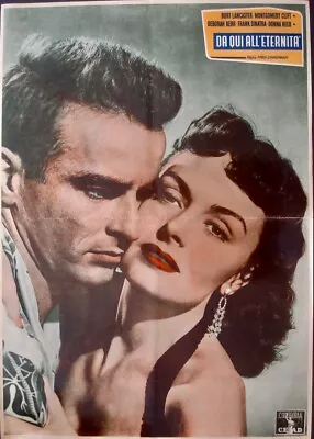 FROM HERE TO ETERNITY Italian Fotobusta Movie Poster 4 MONTGOMERY CLIFT 1953 • $150