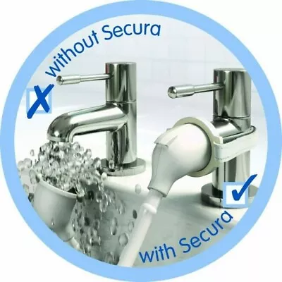 £27.99 • Buy Bath Shower Water Tap Mixer Set White High Quality With Secured Fixing UK
