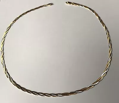 £600 • Buy 💎 Vintage 18ct Gold Chain Flat Snake Trio Colour Not Curb Or Fargo 17 1/2 Inche