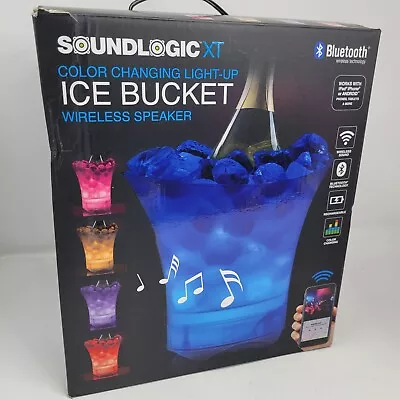 Ice Bucket Speaker Bluetooth Wireless Soundlogic Lighted Recharge Color Change • $24.97