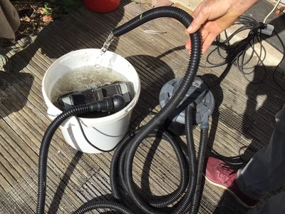 £110 • Buy Used Hozlock Pond Pump, Filter And Hose.