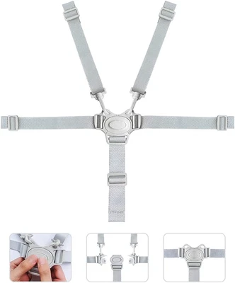 $14.92 • Buy 5 Point Car Baby Universal Harness High Chair Pram Baby Safe Strap Safe Belt