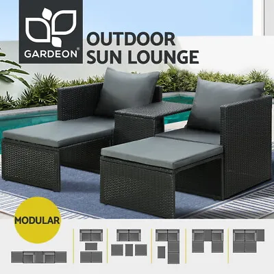 $409.95 • Buy Gardeon Sun Lounge Wicker Lounger Patio Furniture Outdoor Setting Day Bed Garden