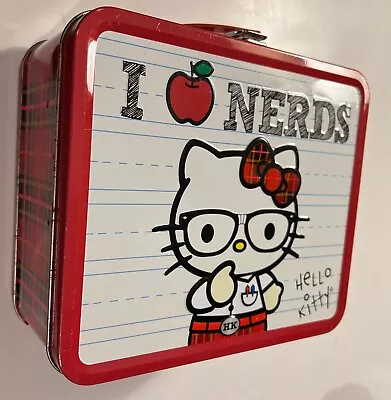 Hello Kitty I Love Nerds Metal Lunch Box Loungefly Vintage • $15